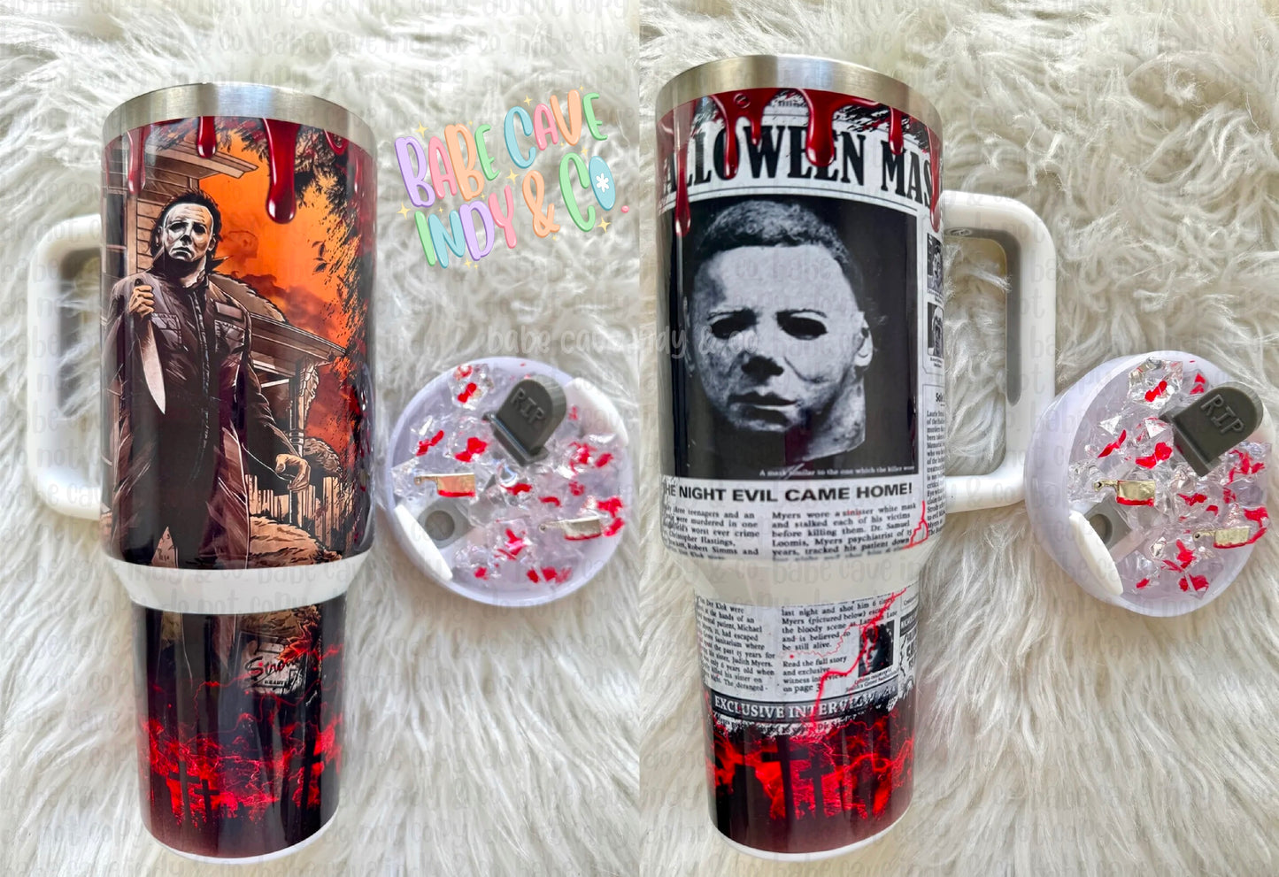Bloody Halloween tumbler