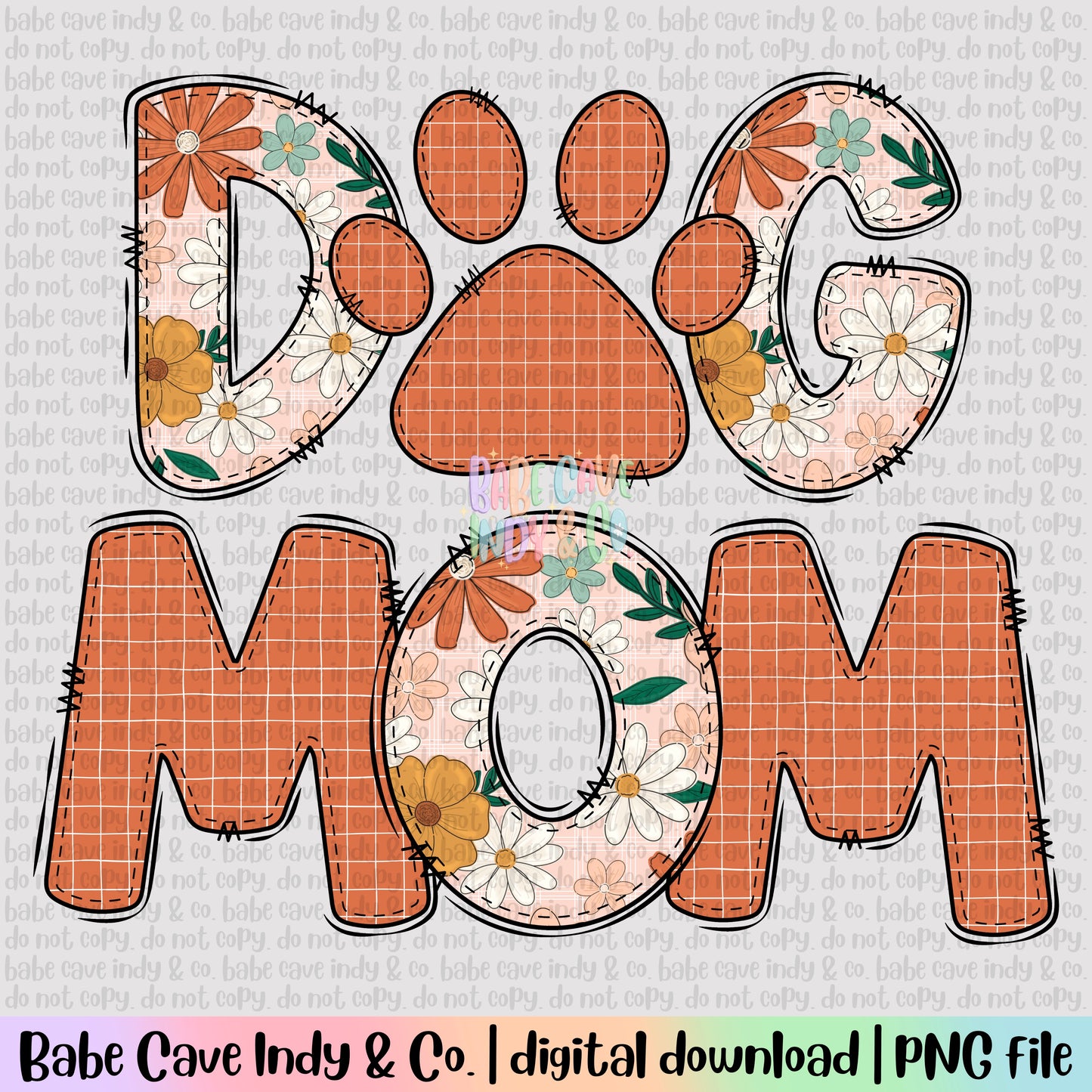 Dog Mom Boho Pattern