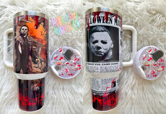 Bloody Halloween tumbler
